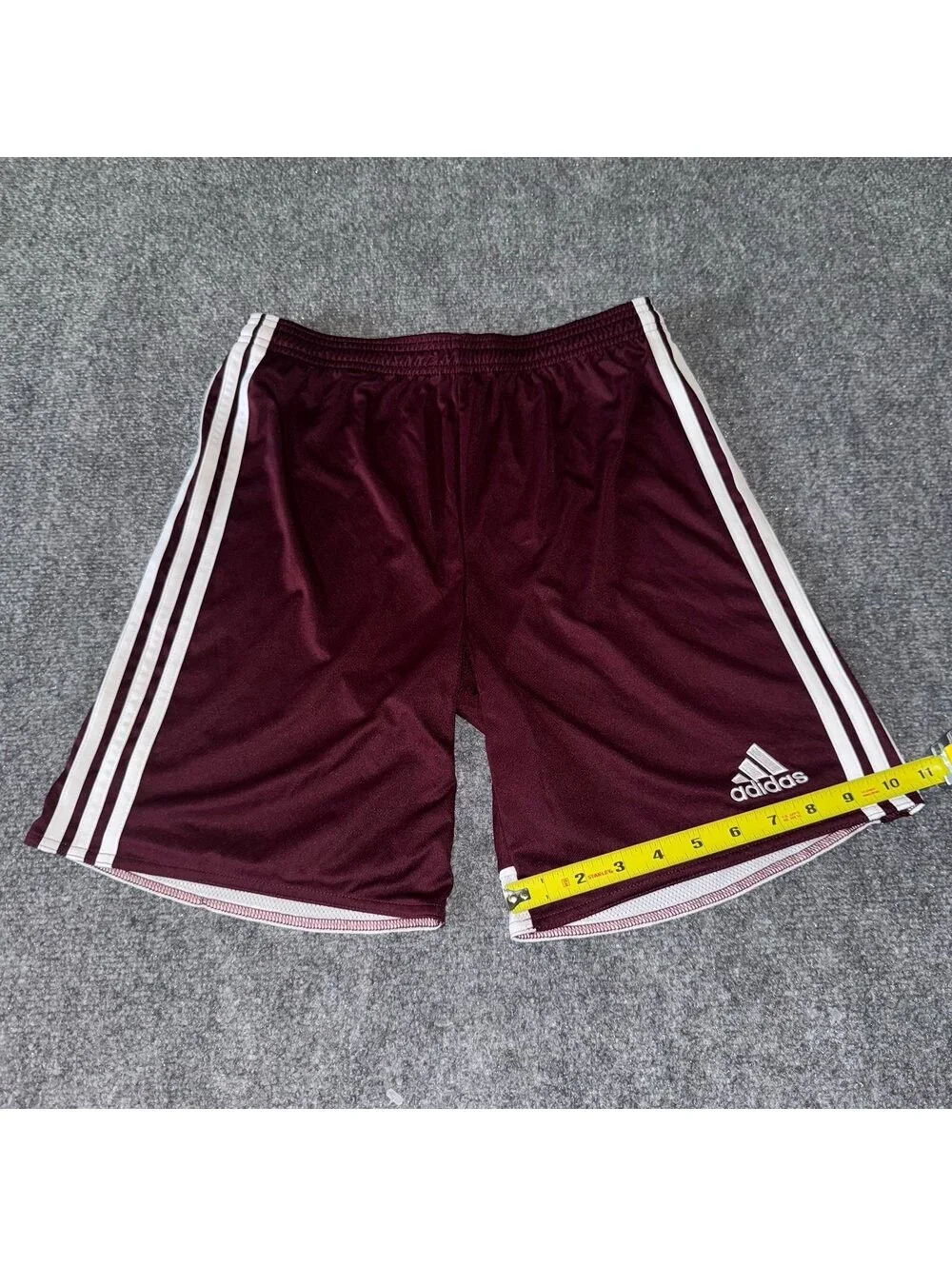 Adidas Burgundy Athletic Soccer Shorts Mens MD Vtg y2k 90s Rare